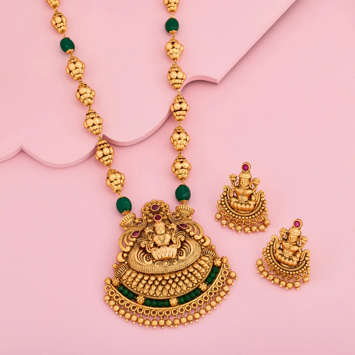 Antique Lakshmi Temple Necklace Set